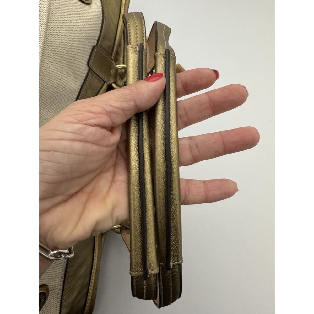 Unique Coach Audrey Canvas Limited Edition Tote bag w/ Jeweled Starfish 17024 - Picture 8 of 15